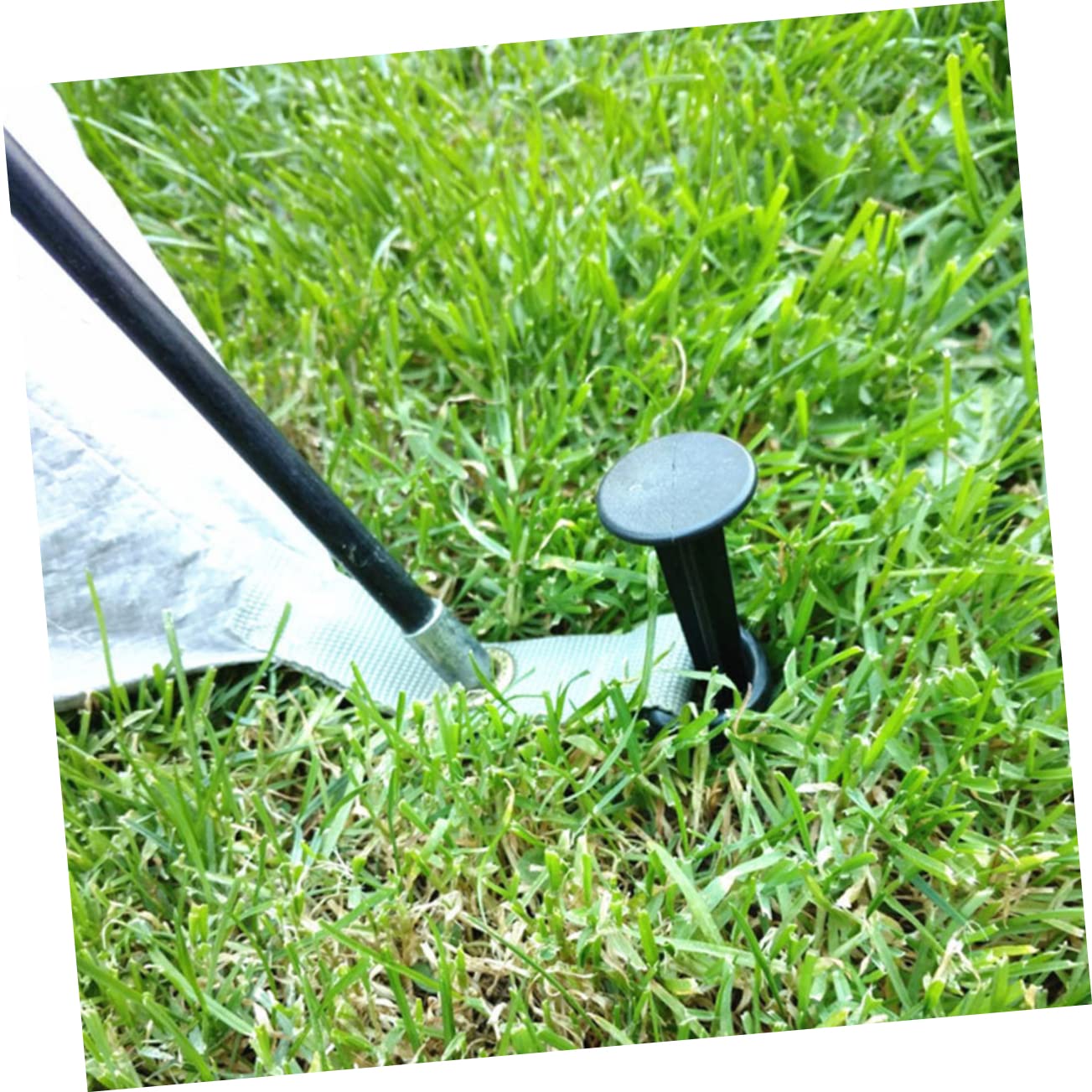 INOOMP 100pezzi Chiodi Fissaggio Per Pacciamatura Ombreggiante e Giardinaggio Resistenti e Riutilizzabili Per