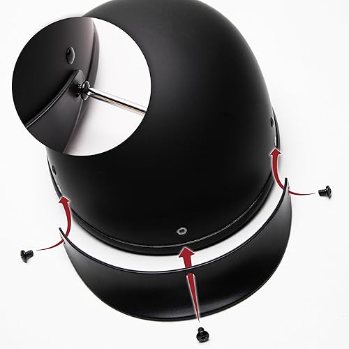 Miniatura 3 de Casco para motocicleta Cartman Cruiser Scooter de media cara, gráficos negro mate, aprobado por el DOT para bicicleta, scooter, ATV, UTV, Chopper