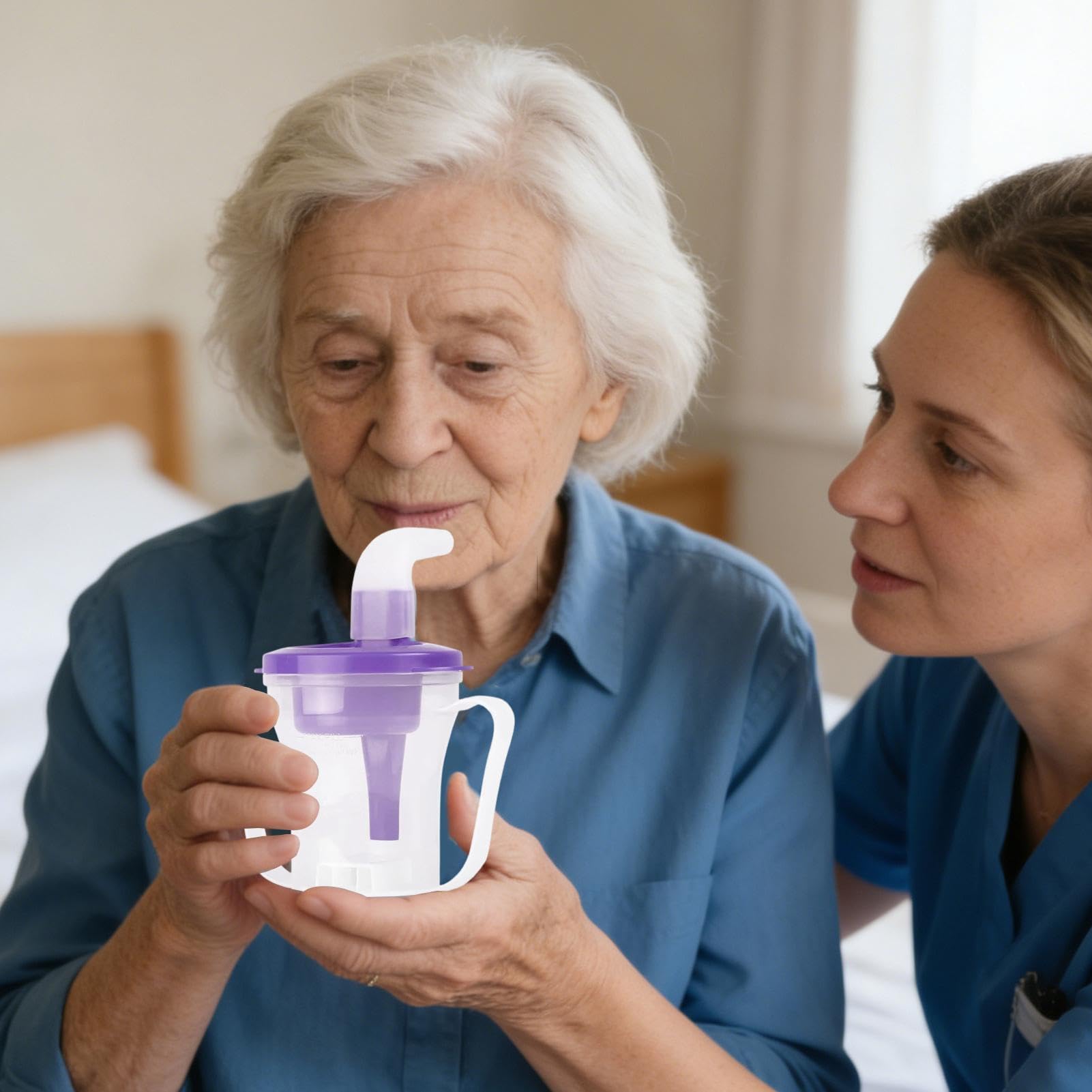 Tazas para disfagia adultos | 5 o 10 Control Sorso Anti-Ahogamiento Dispensador de Beber Antigoteo, Vaso Antiasfixia para Adultos, Para Hospital Casa Prevenir Asfixia Deglución Anzian