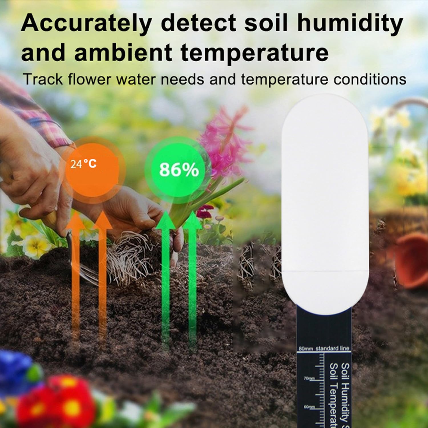 Sensore ZigBee Per Terreno Con Pannello Solare – IP67, Impermeabile, Per Umidità E Temperatura, Compatibile Con Tuya E Alexa, Per Agricoltura E Giardino