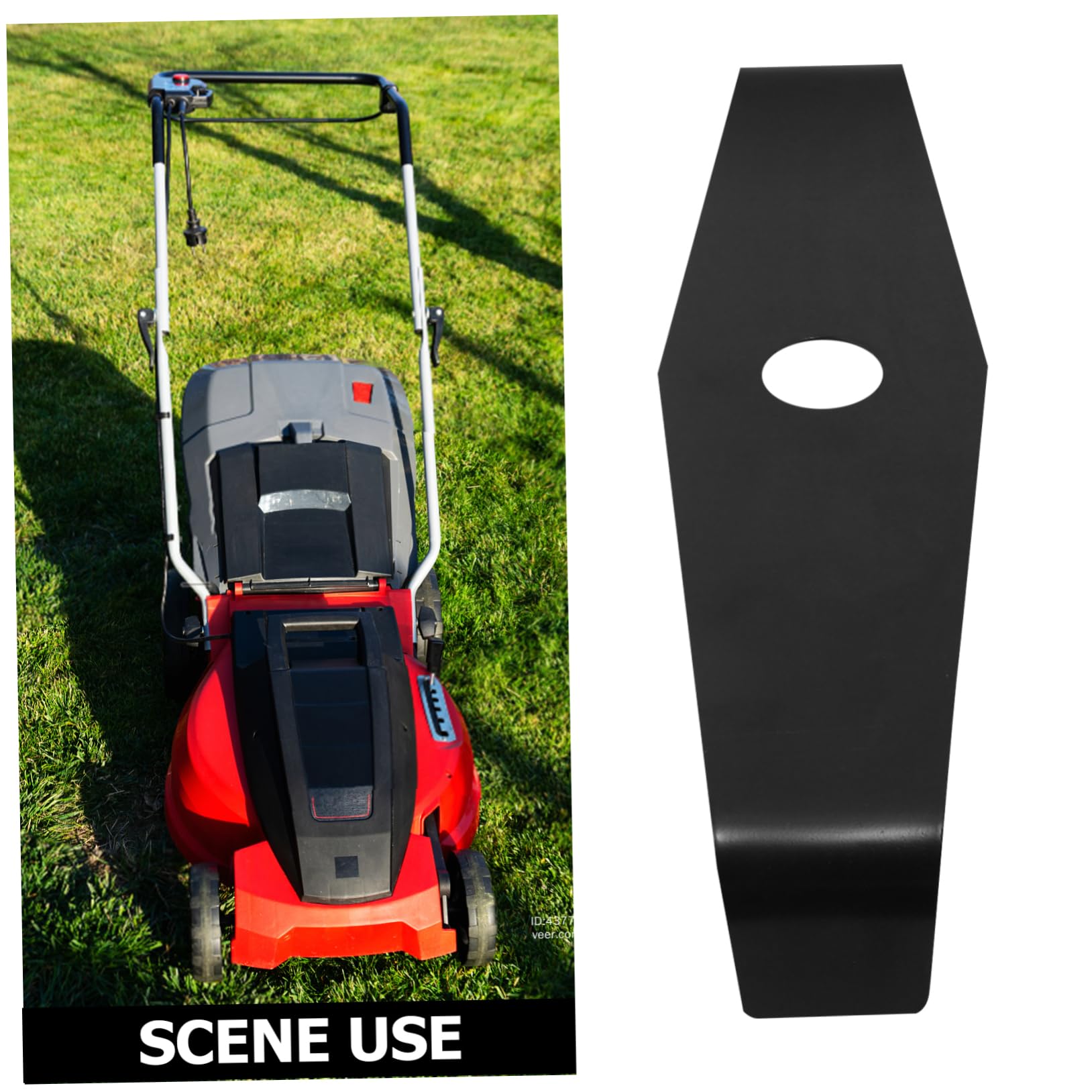 TOYANDONA 2 Series Cuchillas De Repuesto para Cortacésped Accesorio Manganeso De Dientes para Desbrozadora Adecuado para Césped Jardines Y Parques 2 Piezas*2