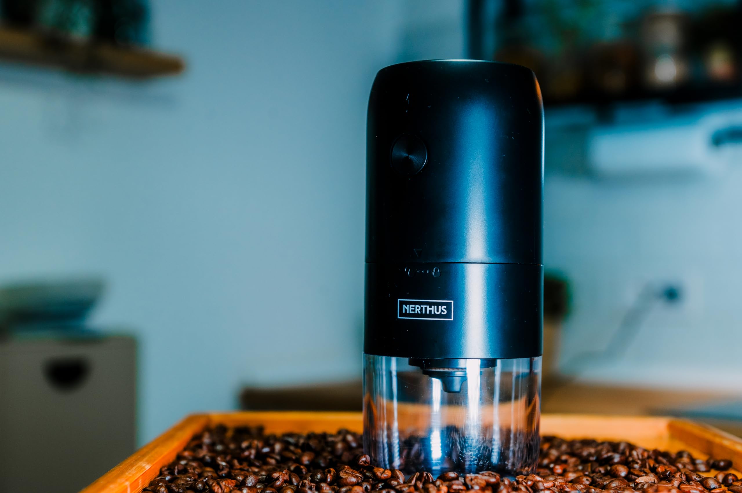 Nerthus FIH 1466 molinillo eléctrico café para moler granos en casa café fresco