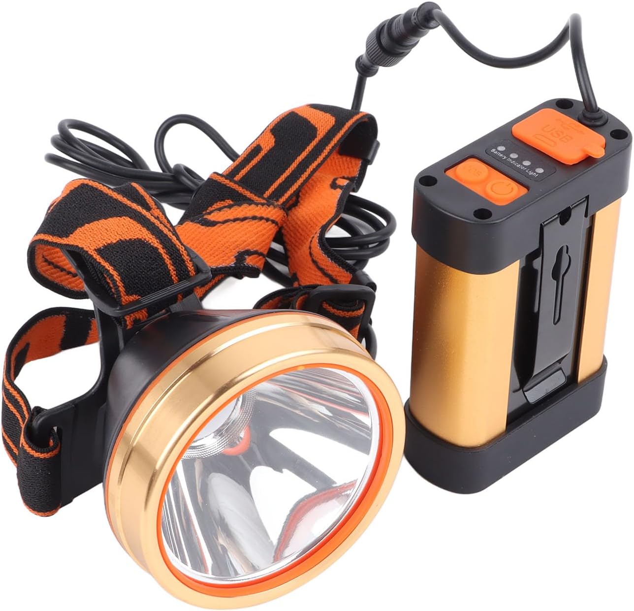 Eujgoov USB Rechargeable LED Bright Head Light, Angle LED Headlamp for Fishing Camping Outdoor Activities