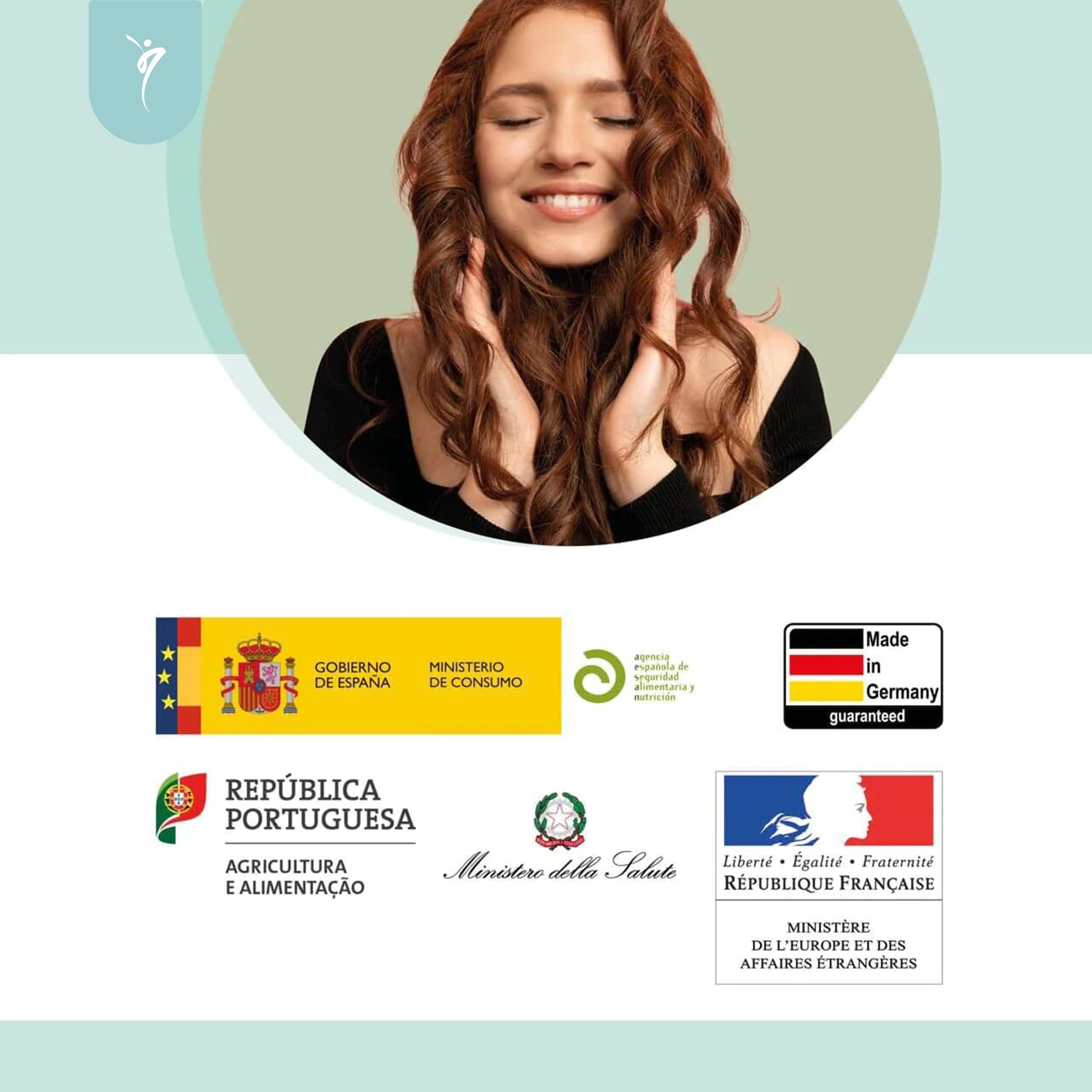 SanaExpert® Haar Forte Gold | Suplemento Capilar Vegano para Fortalecer el Cabello | Pastillas con Vitaminas, Bambú, Melanina, Biotina y Zinc | 60 Cápsulas | Fabricado en Alemania (Paquete de 2)