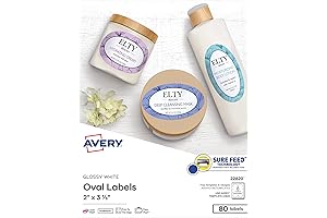 Avery Printable Blank Oval Labels for Effortless Customization