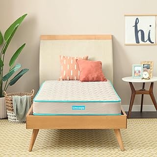 Linenspa 6 Inch Mattress - Firm Feel - Bonnell Spring with Foam Layer - Mattress in a Box - Youth or Kids Bed - Guest Bedr...
