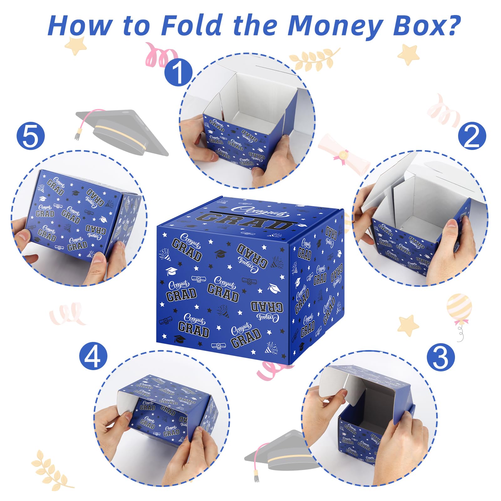 Snapklik.com : 2025 Graduation Money Box For Cash Gift Pull ...