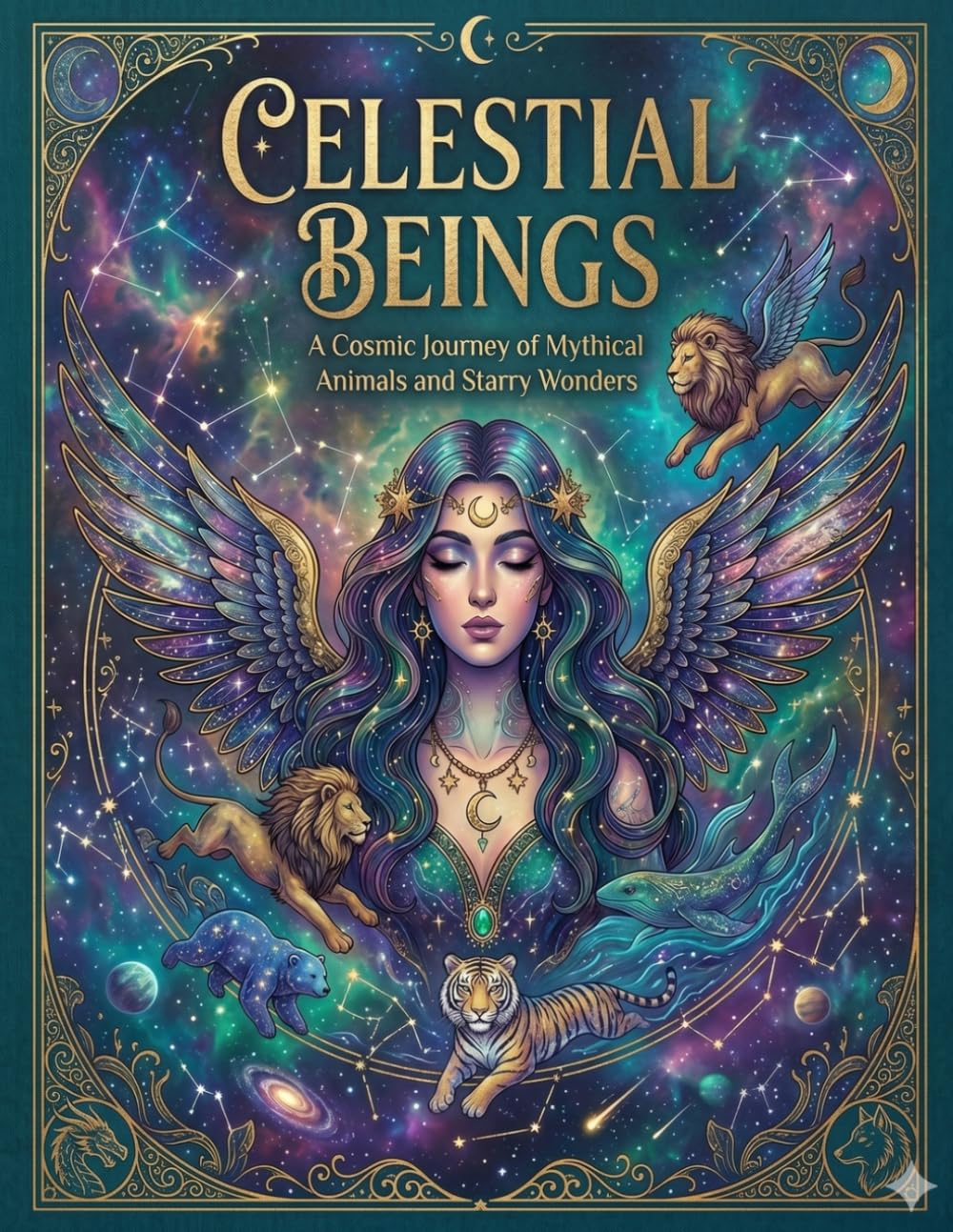 CELESTIAL BEINGS: A Cosmic Journey of Mythical Animals and Starry Wonders