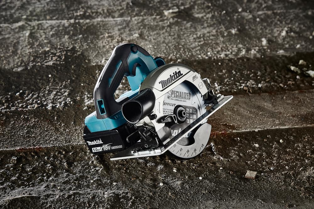 Makita DHS660RTJ Ręczna Piła Tarczowa Akumulatorowa 57 mm 18 V 5 Ah, 2 Akumulatory, Ładowarka w Kolorze Makpac