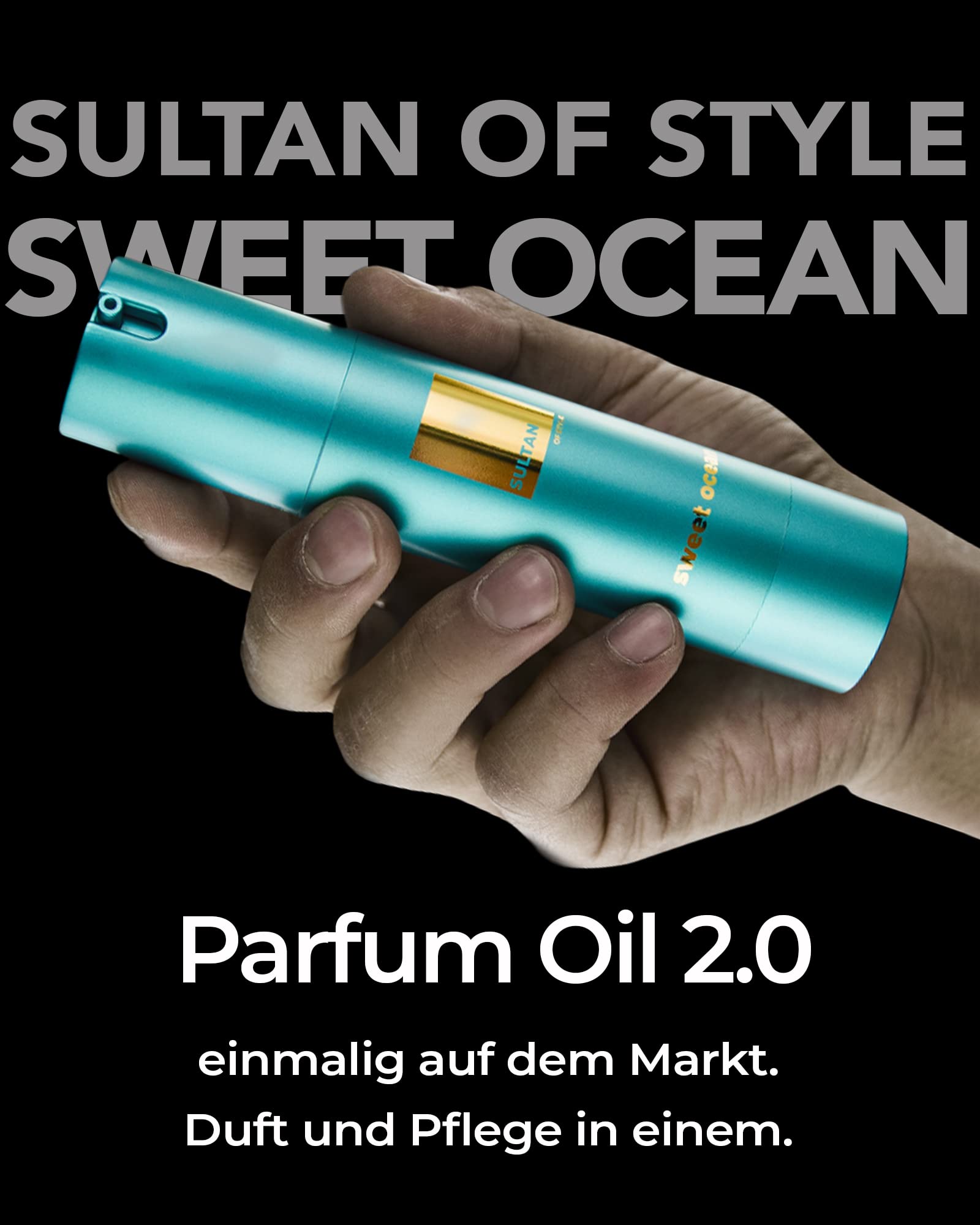 Sultan of Style Sweet Ocean Parfum Oil Herren Frischer Süßlicher Duft 100% Alkoholfrei Pflegende Ätherische Öle