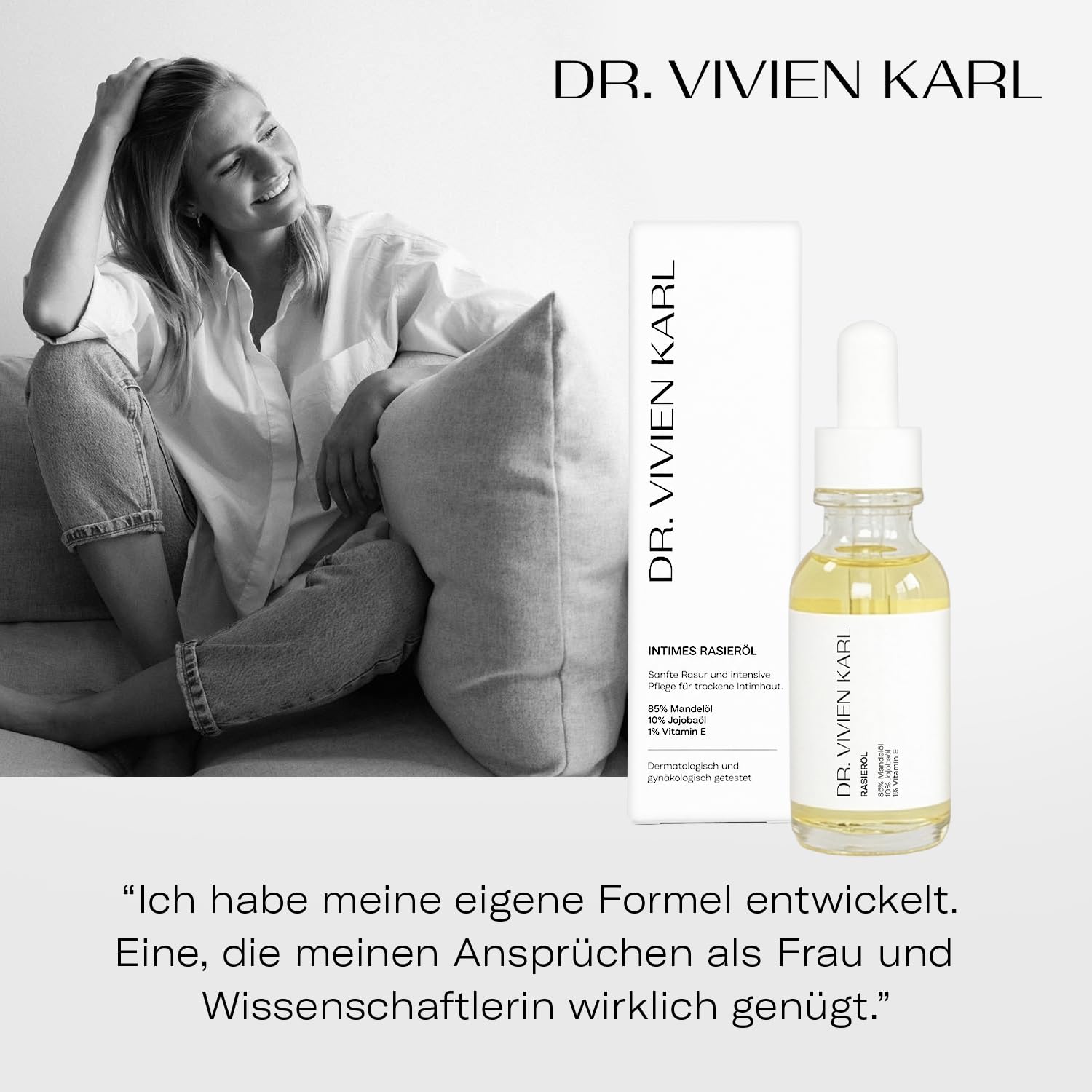 Intimes Rasieröl | Intimrasur für Frauen gegen Irritationen | Body Oil zur sanften Rasur | Sanfte Alternative zu Rasiergel Damen | Hautöl für empfindliche Haut | Intimpflege Damen