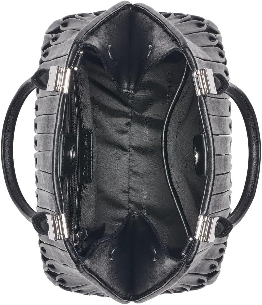 Calvin Klein womens Women's Granite Geometric Satchel – 2 in 1 - Image 5