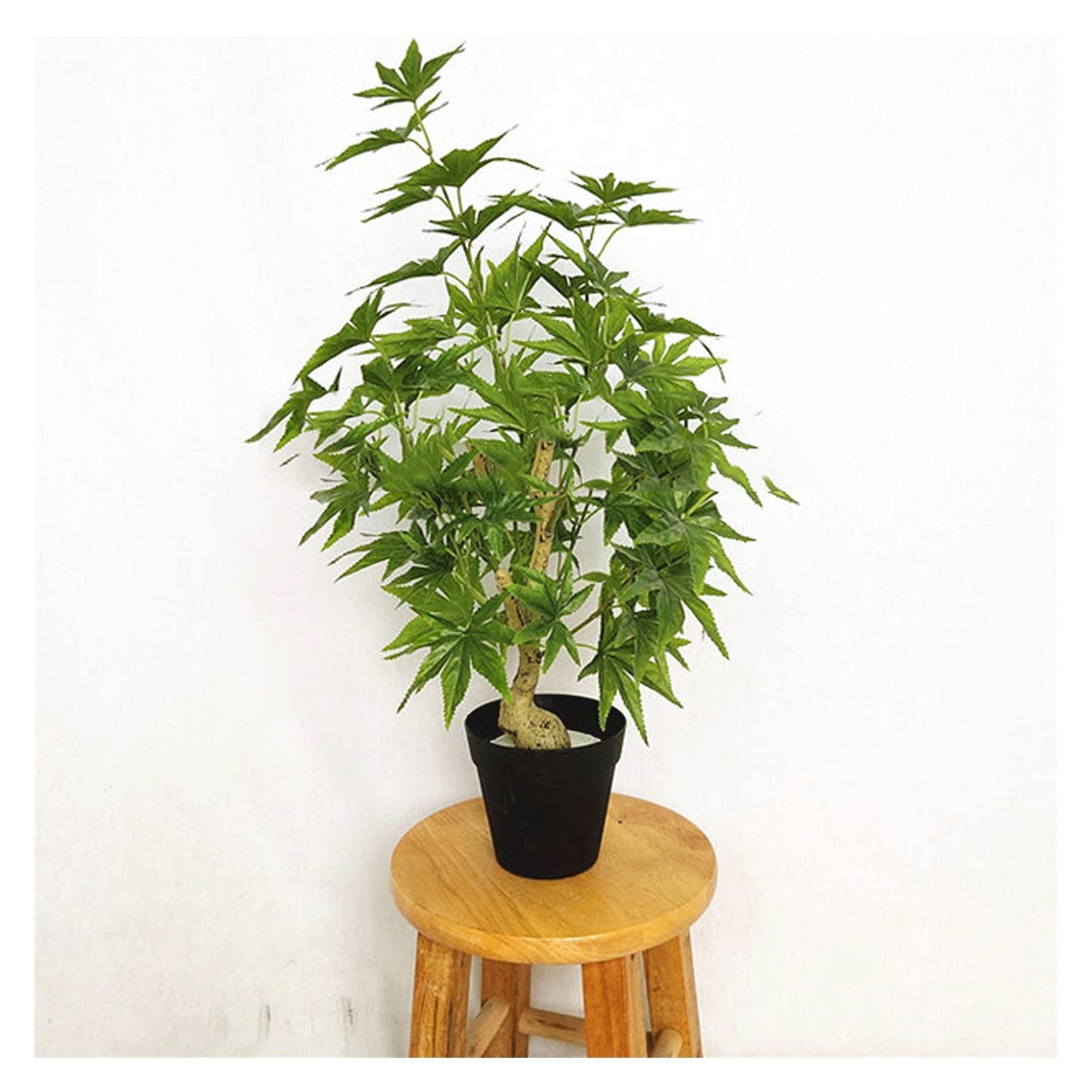 MYUYEE Bonsai Tree 23 Inch Artificial Small Potted Artificial Maple Tree Can Beautify The Environment Ornaments Fake Plant Ornaments