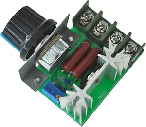 SODIAL(R) 2000W Voltage Regulator Dimmen Light Geschwindigkeit Temperaturueberwachung