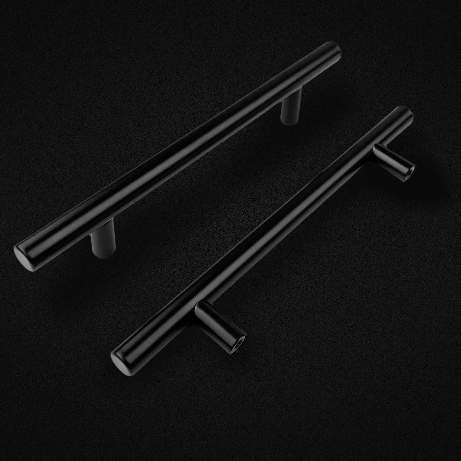 Maniglie per Mobili da 10 Pezzi, Distanza Tra i Fori 128 mm, Nero, Maniglie Cucina Inox, Cassetti Maniglia, Maniglie per Armadi, per Ante Armadio, per Cassetto, Mobili Cucina