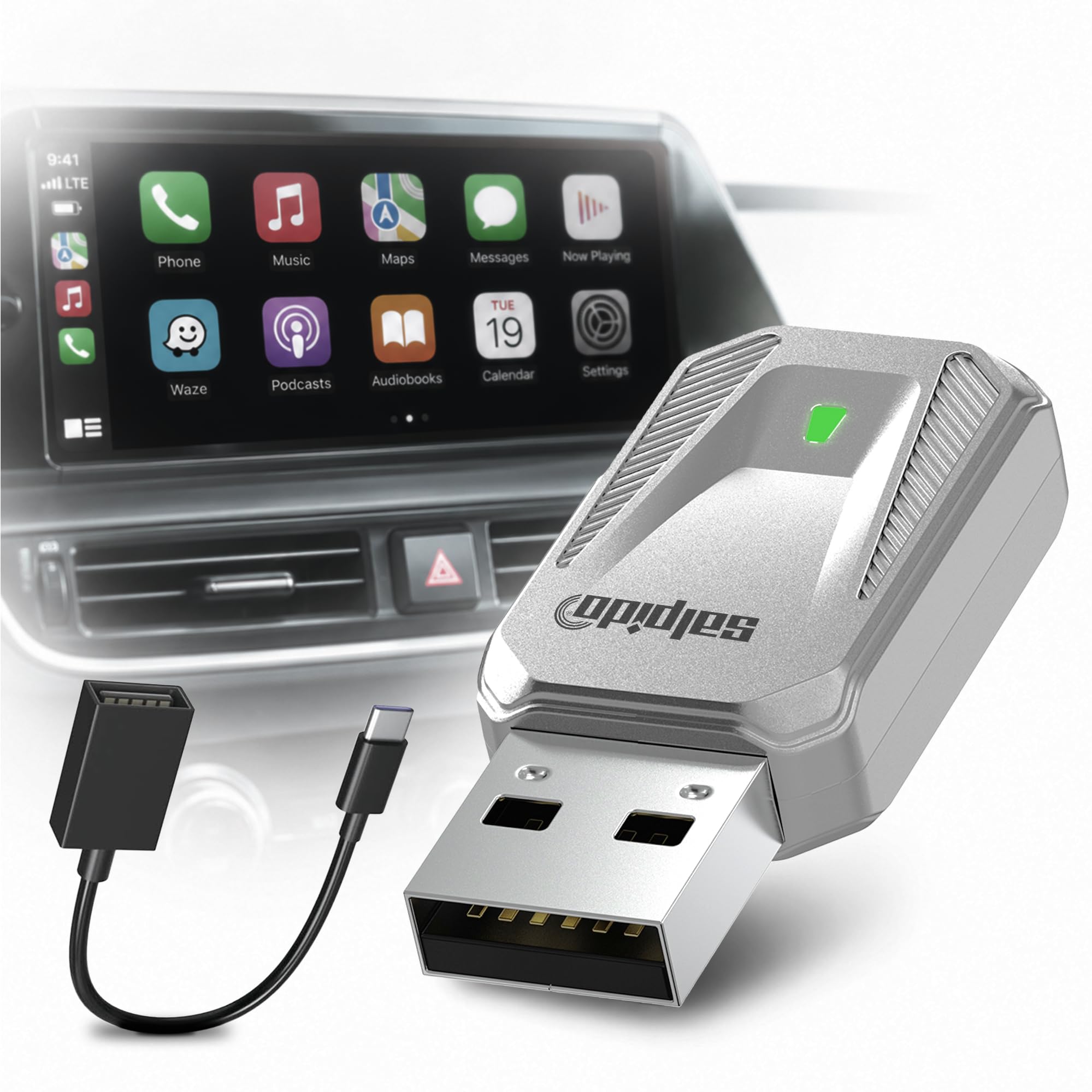 DriveX 111 Wireless CarPlay Adapter for Apple CarPlay & Android Auto with Auto Reconnect, 5GHz WiFi, Bluetooth 5.0 and Plug & Play Support-image-25