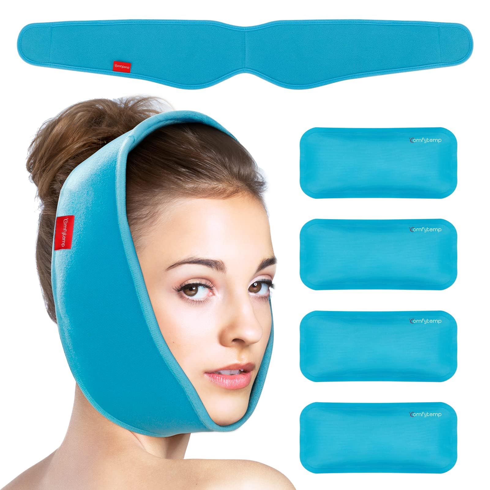 Poche de glace dents de sagesse réutilisable chaud froid pour soulagement douleur mâchoire et TMJ