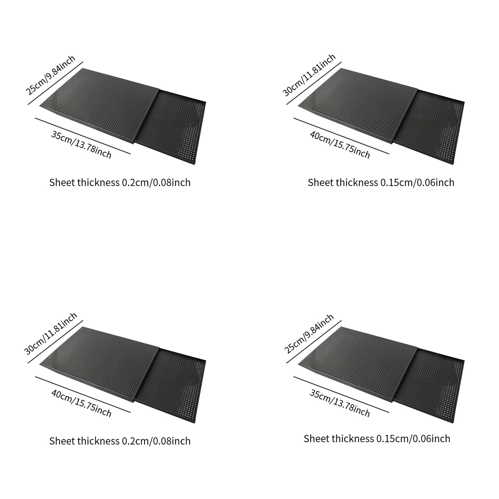 Antihaftbeschichtetes 2-teiliges Napoleon Pastries Bakewares Set Konstruktion aus gehärtetem Aluminium für müheloses Lösen und gleichmäßiges Backen Backblech Set