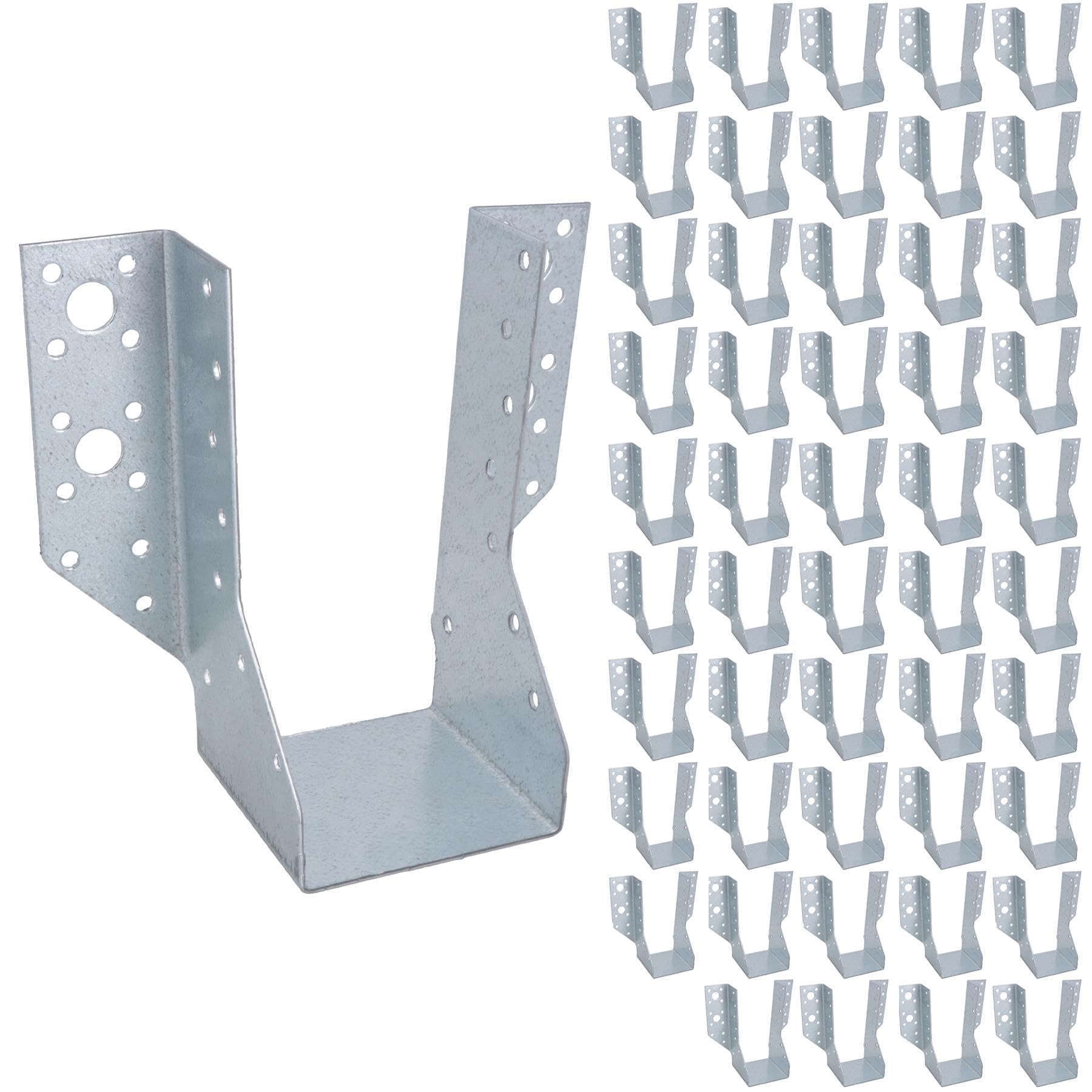 Multi Truss Hanger Joist Support Fixings 75mm (W) x 154mm (L) Galvanised 50pc