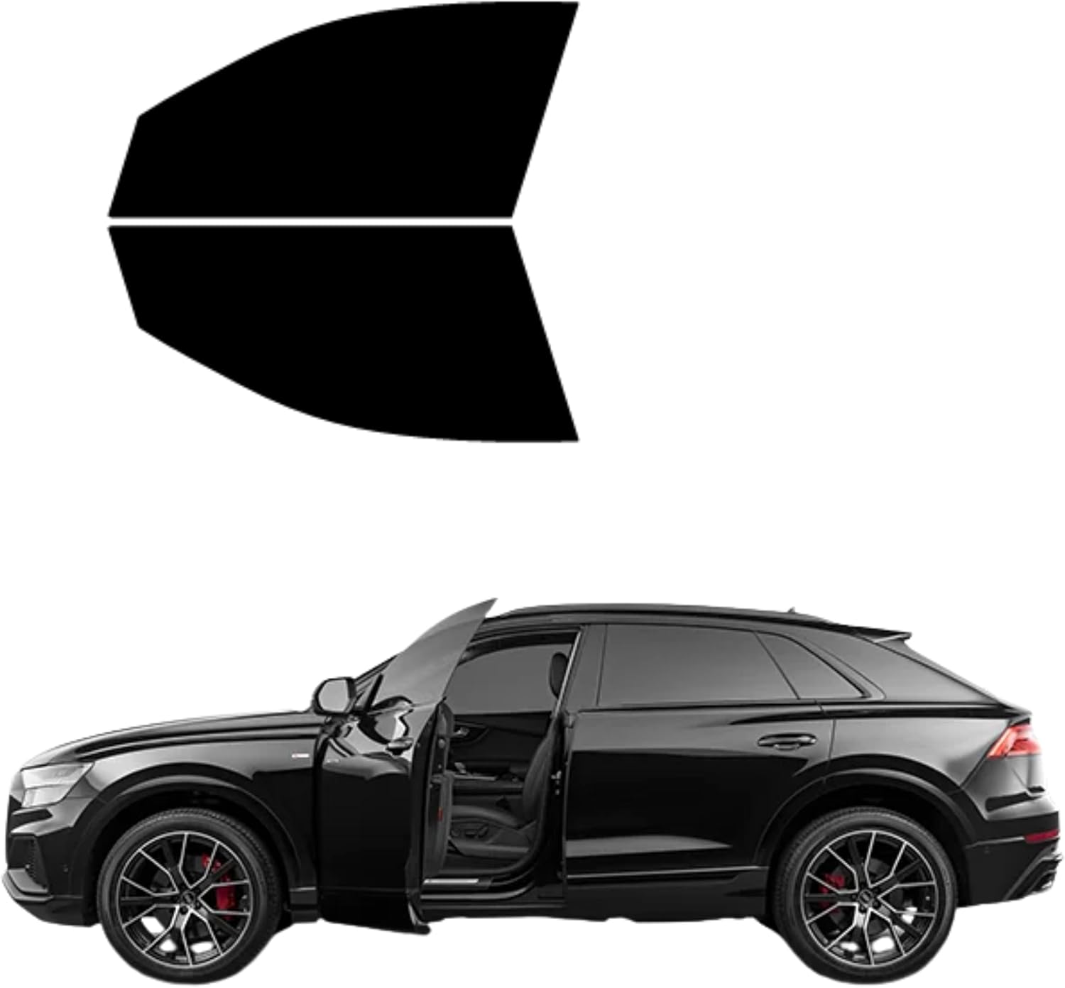 TINTPRO Precut Nano Carbon Window Tint for 2019-2026 Audi Q8 4 DR SUV Driver and Passenger Side Windows Precut Tint 2 pc Set (20% All)