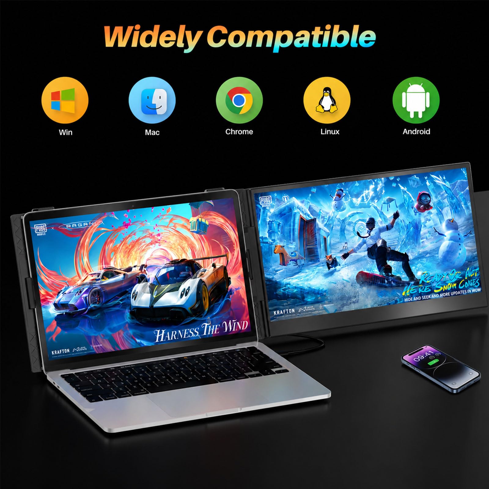Amazon | 14インチノートパソコンスクリーンエクステンダー 超薄型