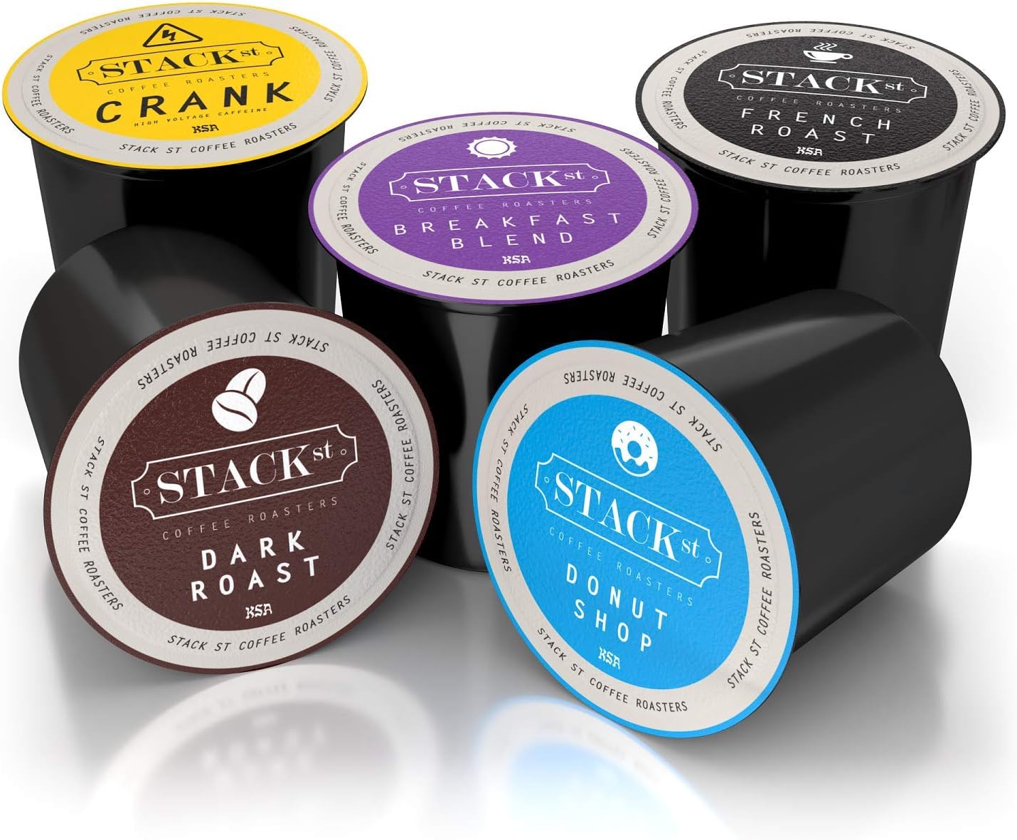 Stack Street Coffee Single Serve Variety Sampler Pack for Keurig K-Cup Brewers, 40 Count