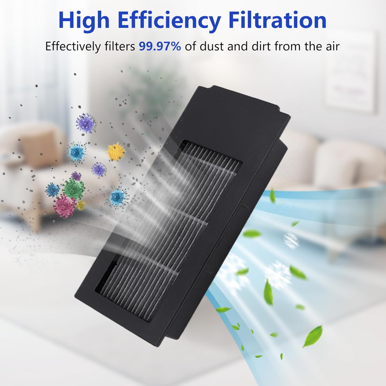 16 Pack Replacement Accessories Kit for Ecovacs Deebot T50 Max/T50 Pro/T50 Omni/T50 Pro Omni Vacuum Cleaner, Main Brush Side Brush HEPA Filter Mop Pads Dust Bags Cleaning Brush