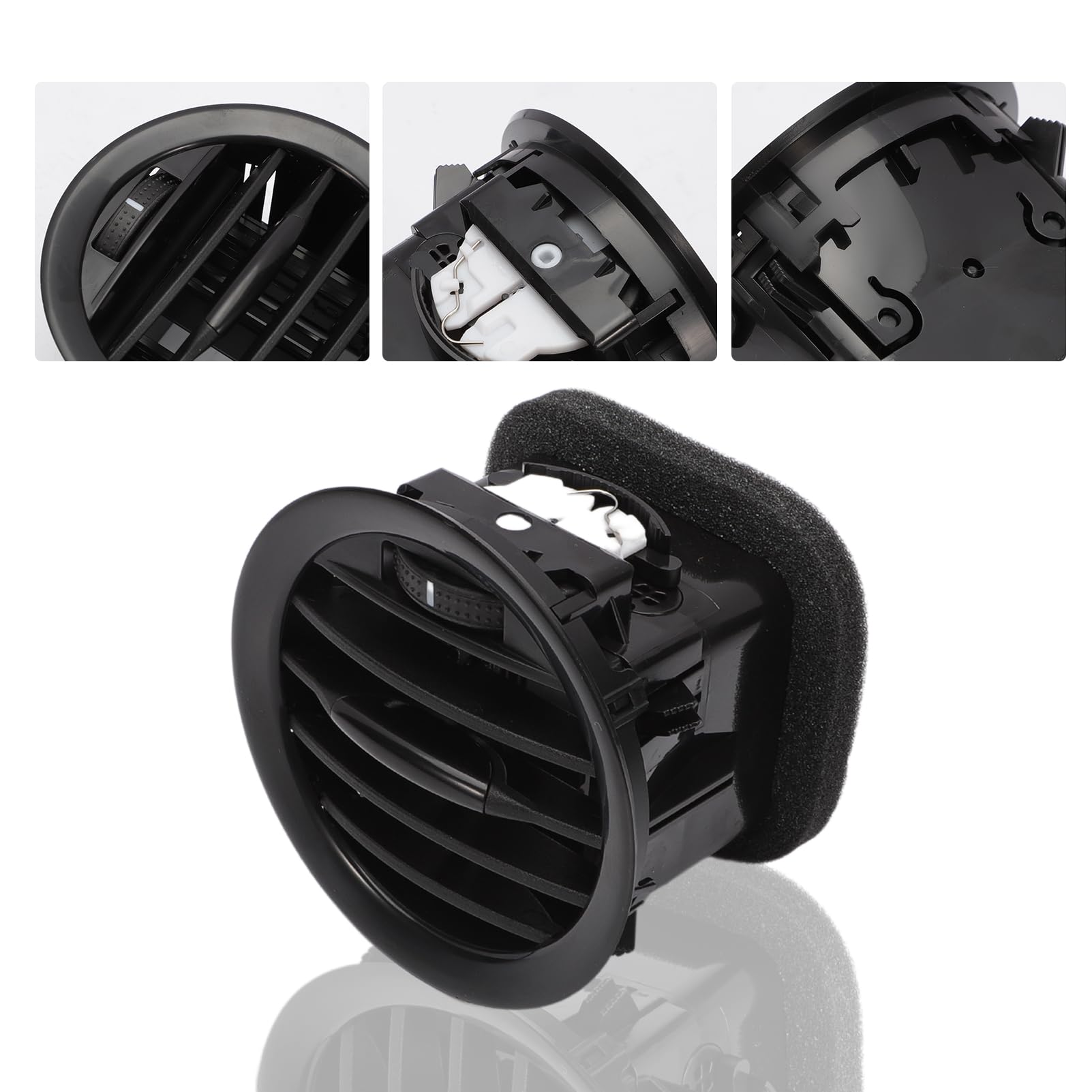 4pacs Cubierta de ventilación de aire acondicionado Rejilla de salida del tablero compatible con Opel Corsa D 13417363