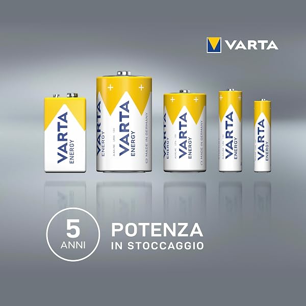 VARTA Pile AAA, confezione da 12, Energy, Alcaline, 1,5V, per semplici bisogni di base, imballaggio riciclato al 90%, Made in Germany - 3