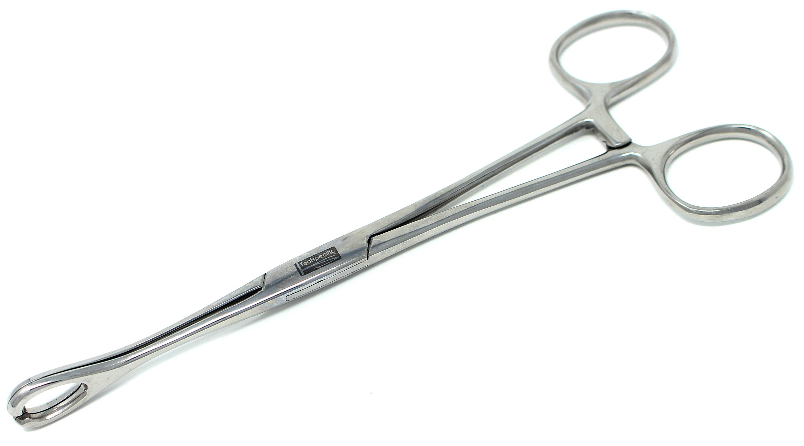 Toolspecific 18cm [7"] Slotted Large Round Ends 'Force' Body Piercing Holders Tool [with Slots + NO Serrations]