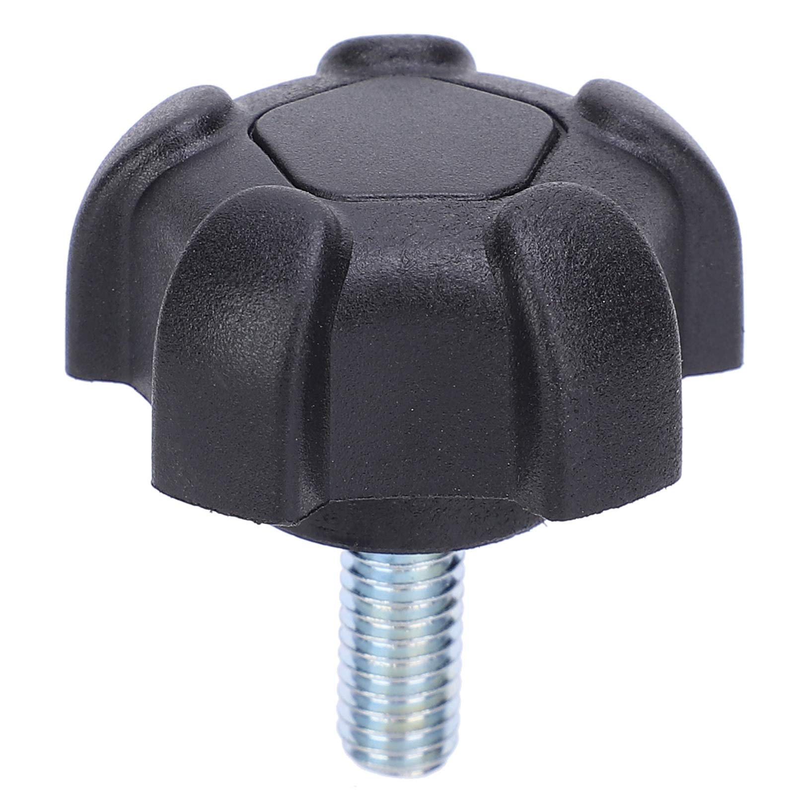 ANKROYU M6 Clamping Knob, ABS Plastic Screw Type Tightening Knob, Thread Labor Clamping Knob, Hand Star Knob for Mechanical Industry Instrument