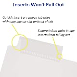 Avery Insertable Big Tab Plastic Dividers, 8-Tab, Clear, 1 Set – view 3