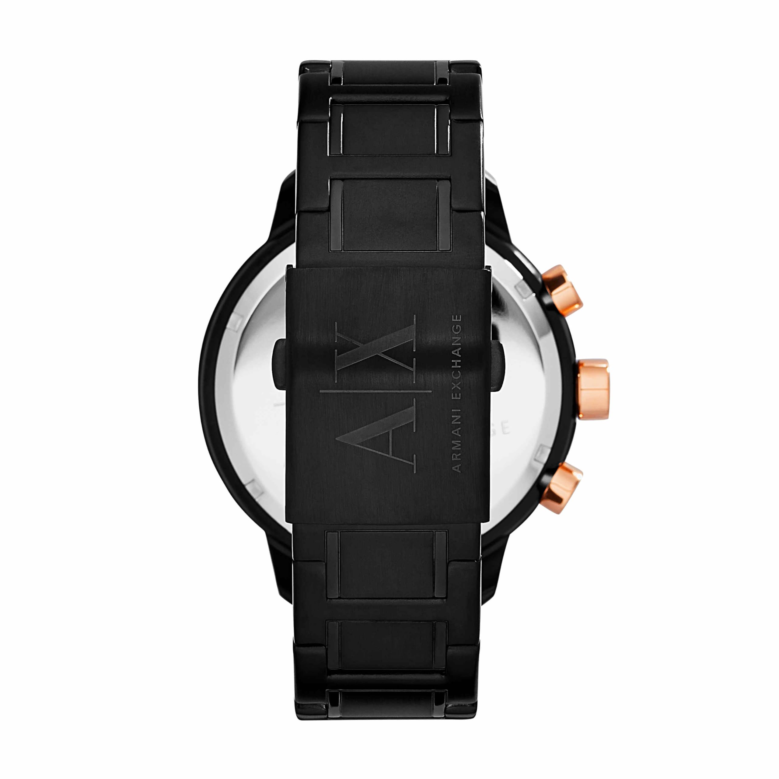 Armani Exchange Reloj Hombre, Movimiento Cuarzo cronógrafo y Caja 49mm con Correa Acero