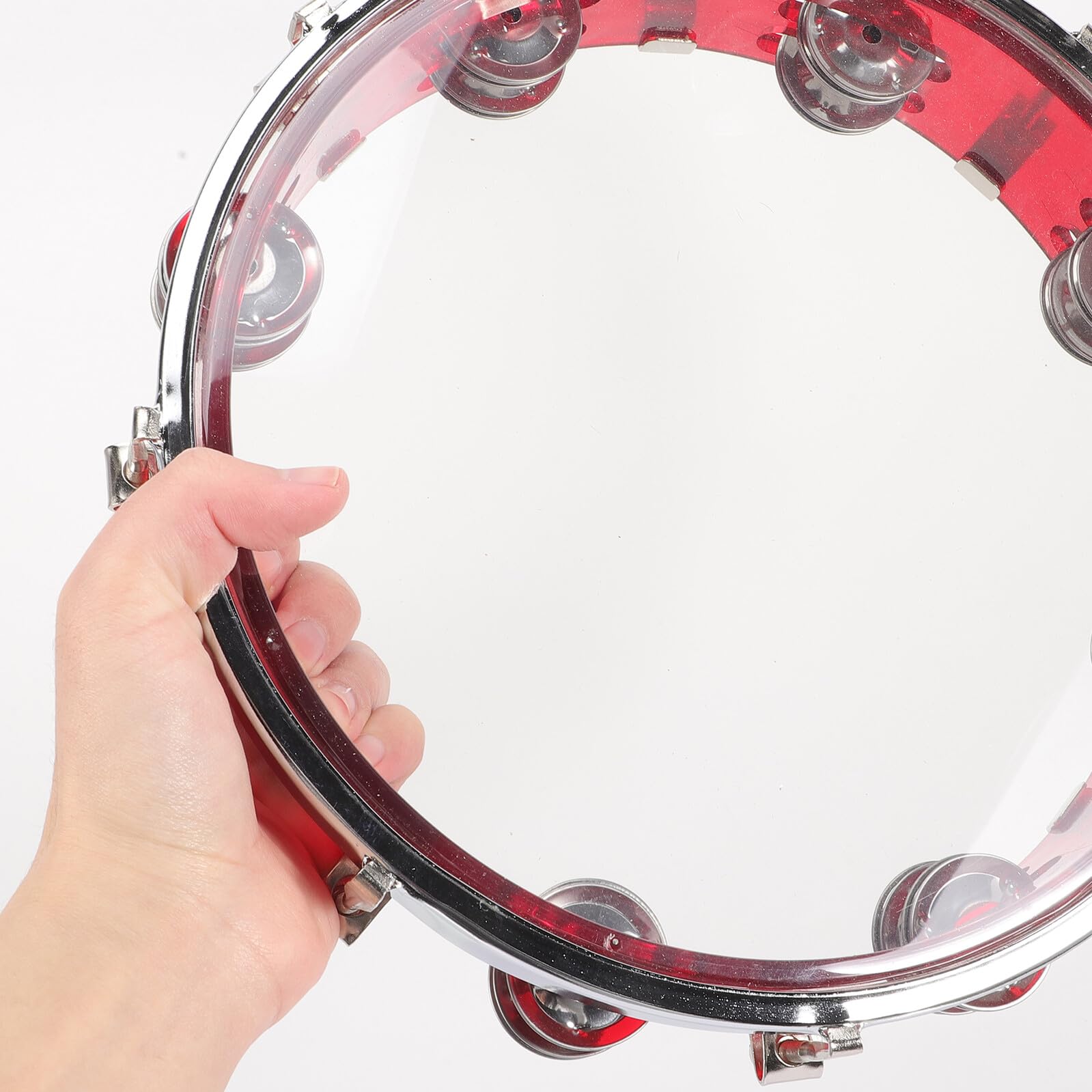 Abaodam Mano Ligero para Niños y Adultos, Instrumento Musical de Percusión en Plástico y Metal, Adecuado para Conciertos y Bandas