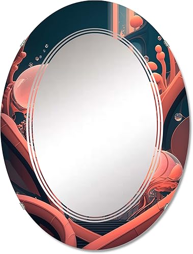 Space Artchitecture- Vanity Mirror, Bathroom Mirrors, Wall Mirrors for Living Room, Bedroom - Oval Mirror - Large 20'x30', 24'x36'