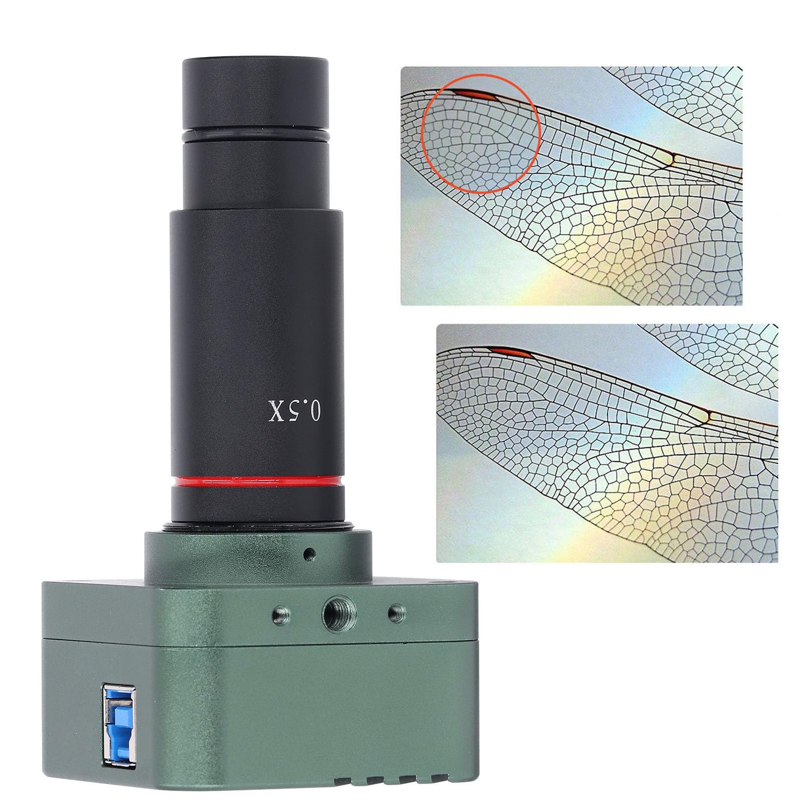 Keenso Electronic Microscope Camera 8MP 4K USB for Enhanced Viewing