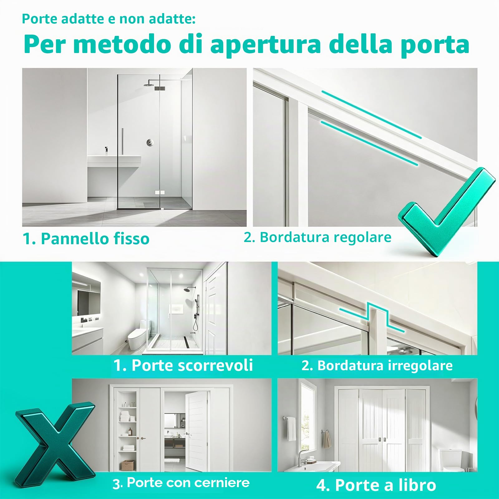 HapiRm Mensola doccia da appendere, mensola da appendere, mensola da doccia da appendere, regolabile con 4 cesti per doccia, mensola da doccia con portasapone e gancio, ripiano per doccia sopra la