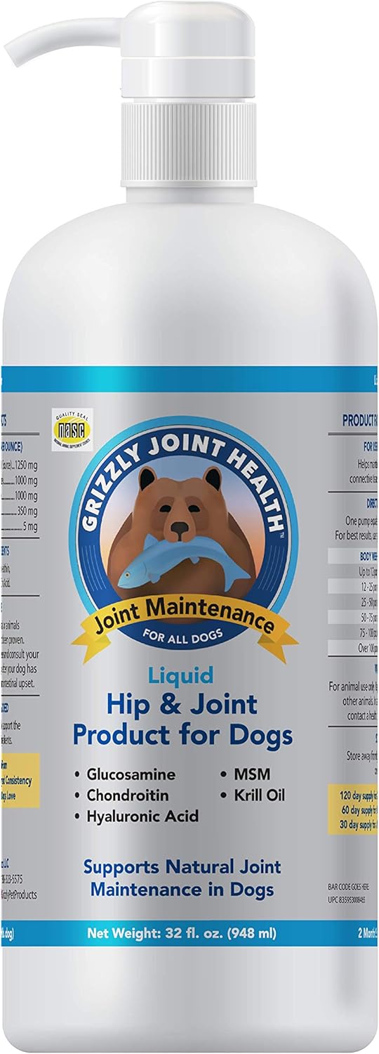 Buy Grizzly Joint Health Liquid Hip and Joint Support for Dogs