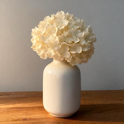 Miniatura 3 de 100 PCS Flores de Hortensia Artificiales, Flores Falsas de Seda Cabezas de Flores Completas de Hortensia con Tallos para Bodas, Hogar, Fiestas,