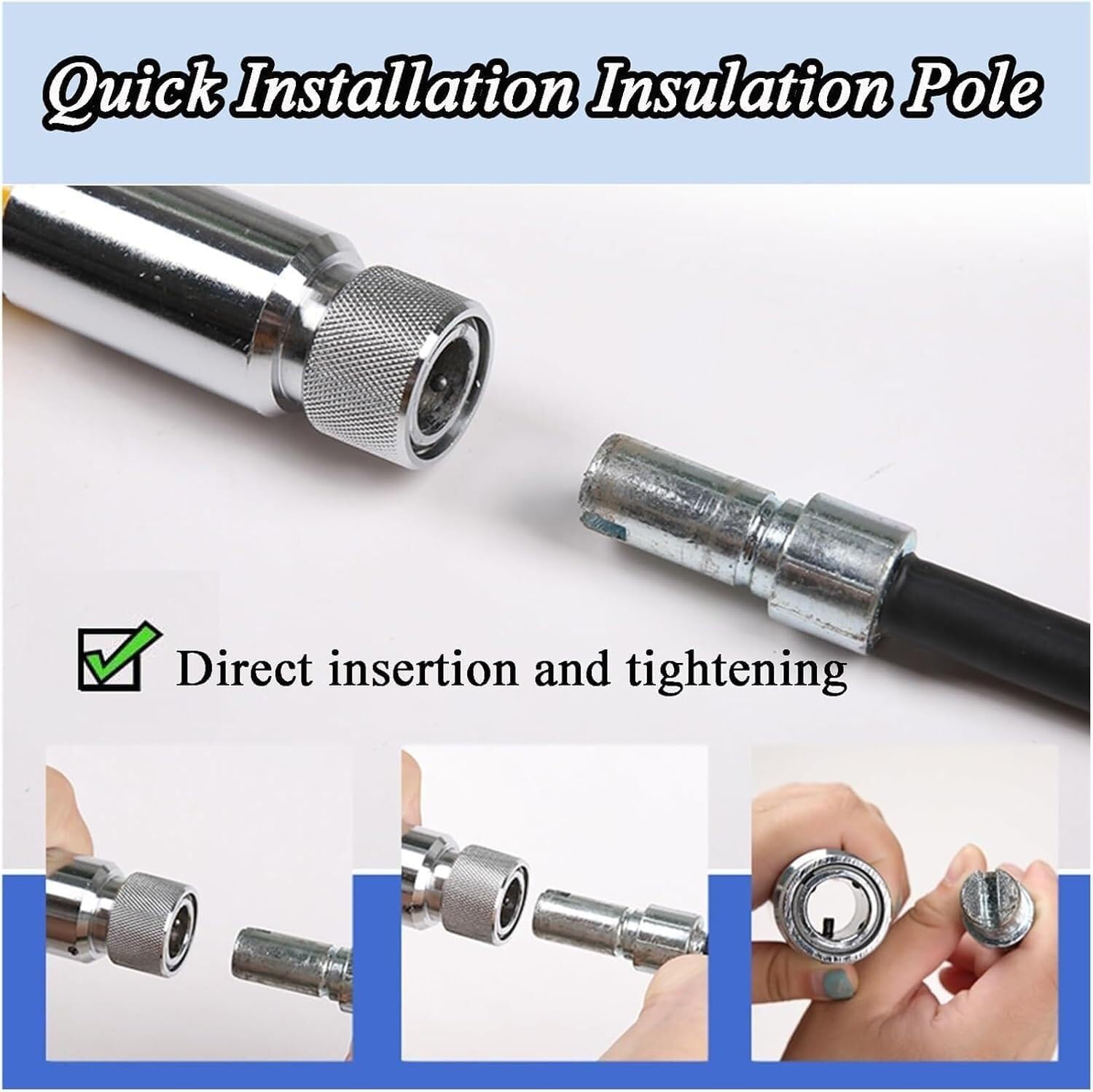 Electrical Safety Rescue Hook,High Voltage Insulated Rescue Hook,Life-Saving Pole,220lb Load Safety Rescue Hook,Electrocution Emergency Rescue Pole(Yellow,1m/3.3ft)