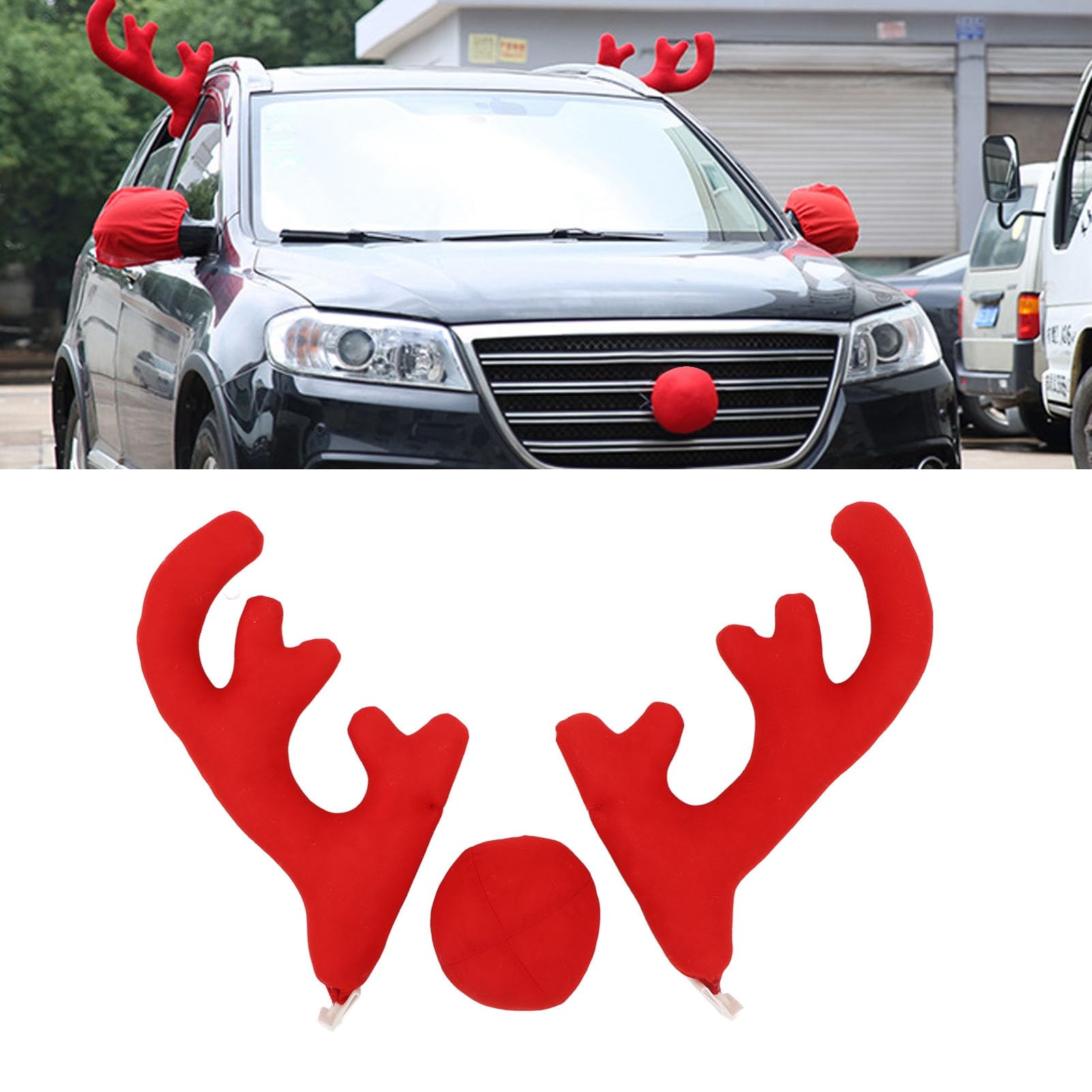 Style 1) Décoration De Bois De Renne De Voiture De Noël