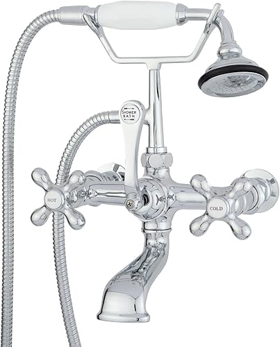 Classic Teléfono Baño Grifo Montado En La Pared - Cromo