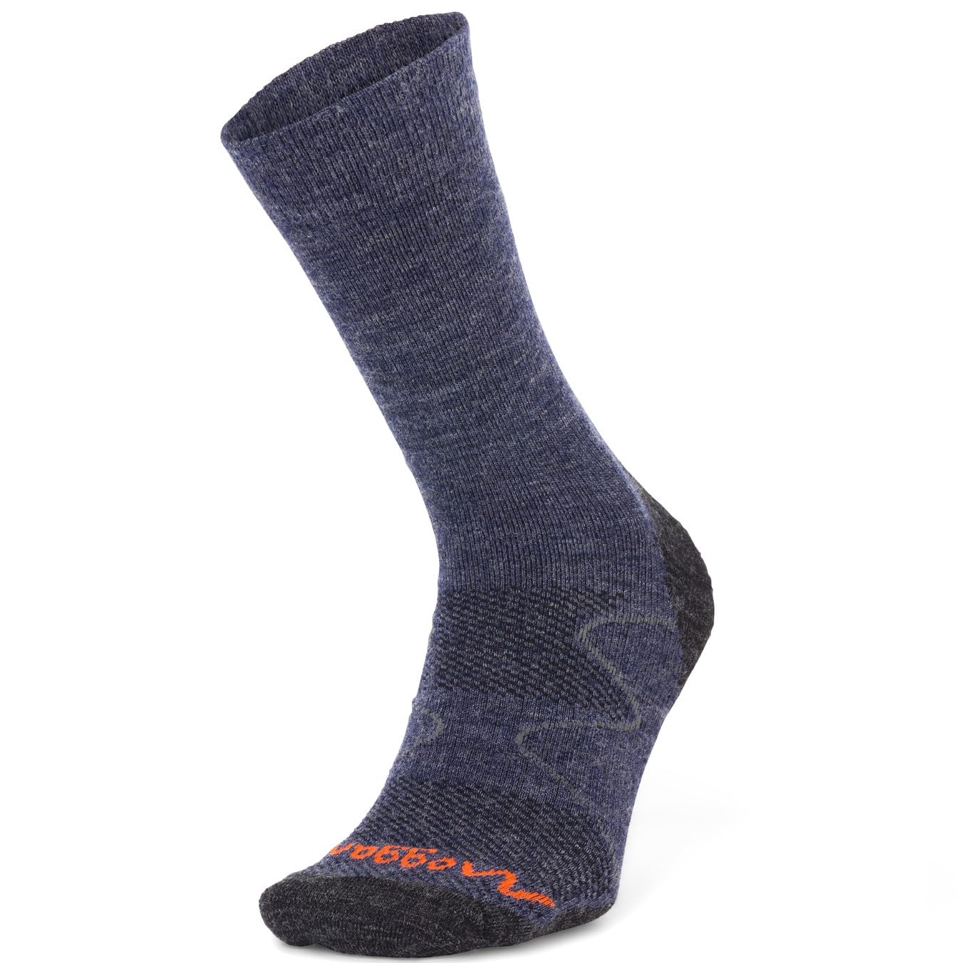 Moggans Unisex Thundercloud Midweight Merino Wool Crew Socks (Uk, Alpha, S, Regular, Regular, )