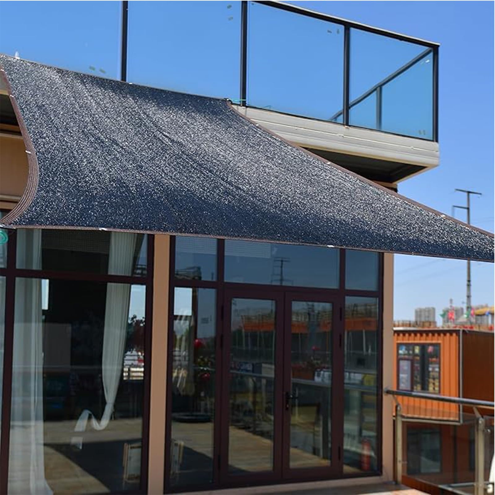 Malla Sombreo Jardín Malla de ocultación Invernadero 3x4m Malla Resistente a los Rayos UV Flor Planta Toldo con Ojales 4x10m 2x8m para Aire Libre(90% Shade,4x8m)