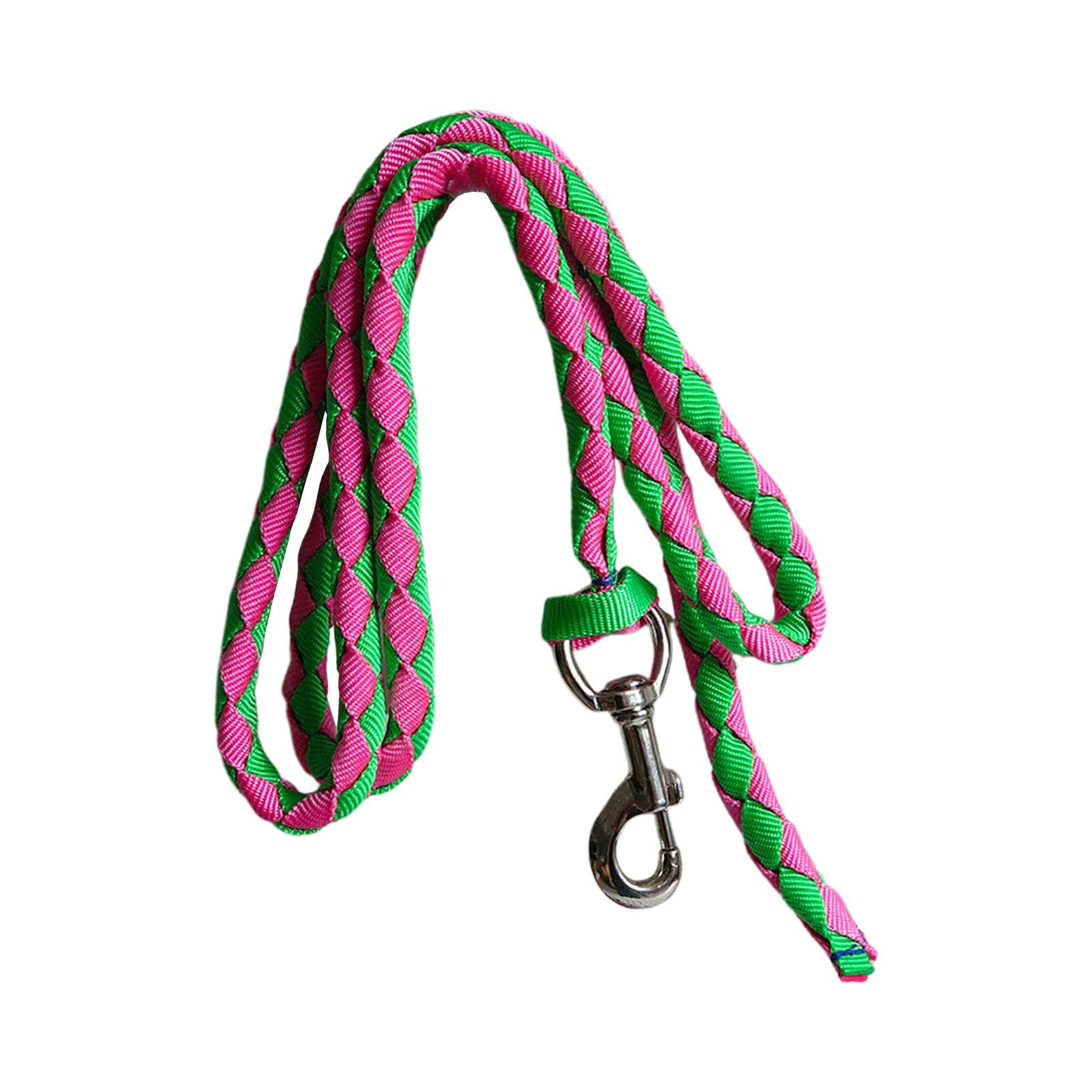 Corda Per Cavallo Intrecciata 2 Metri - Con Moschettone Di Sicurezza - Materiale PP Resistente - Per Addestramento Cavalli, Capre, Bestiame - Foto 4