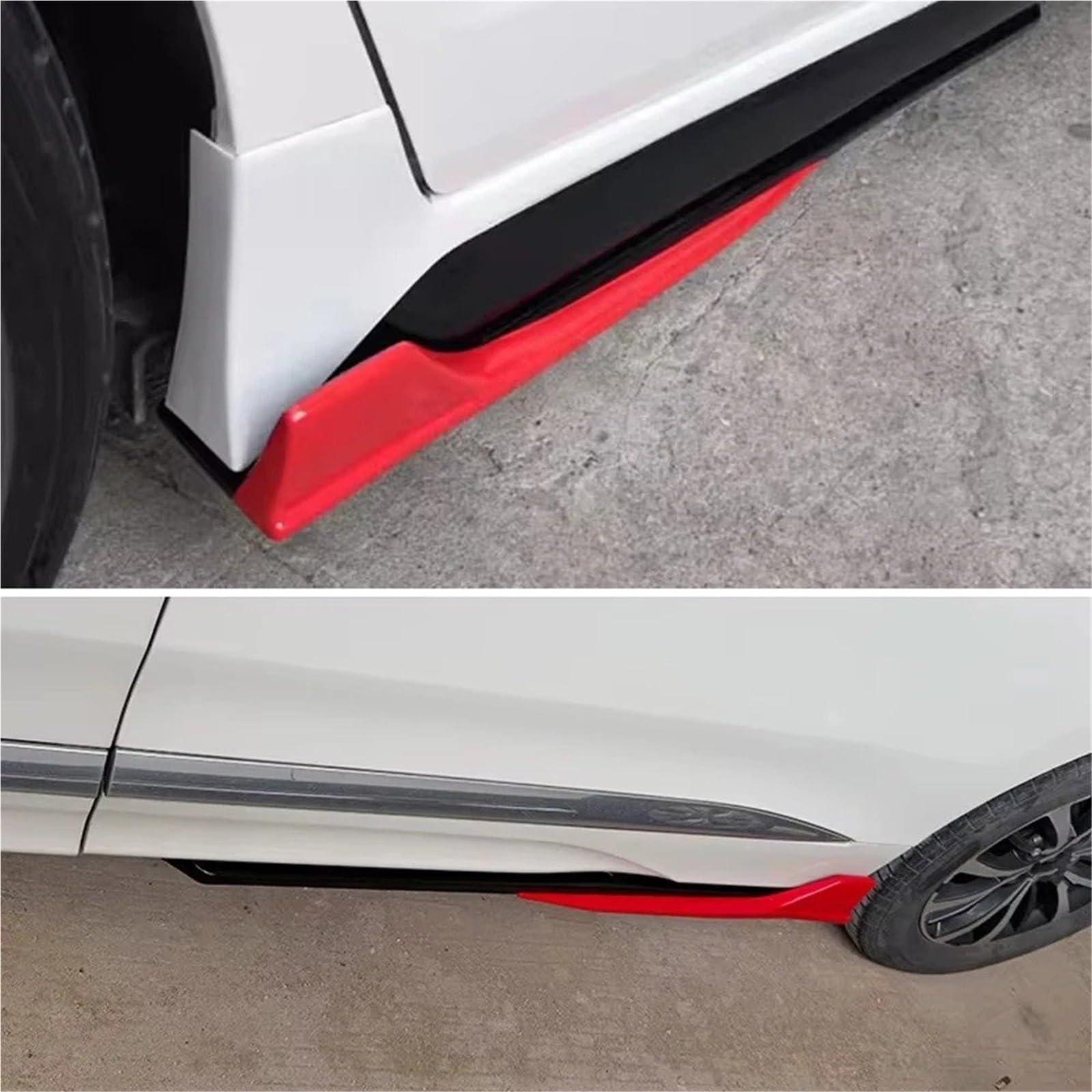 Jupes Latérales Extensions De Bas Caisse Universelles pour Voiture 4 Pièces Longueur 40,94 Pouces Protections Latérales