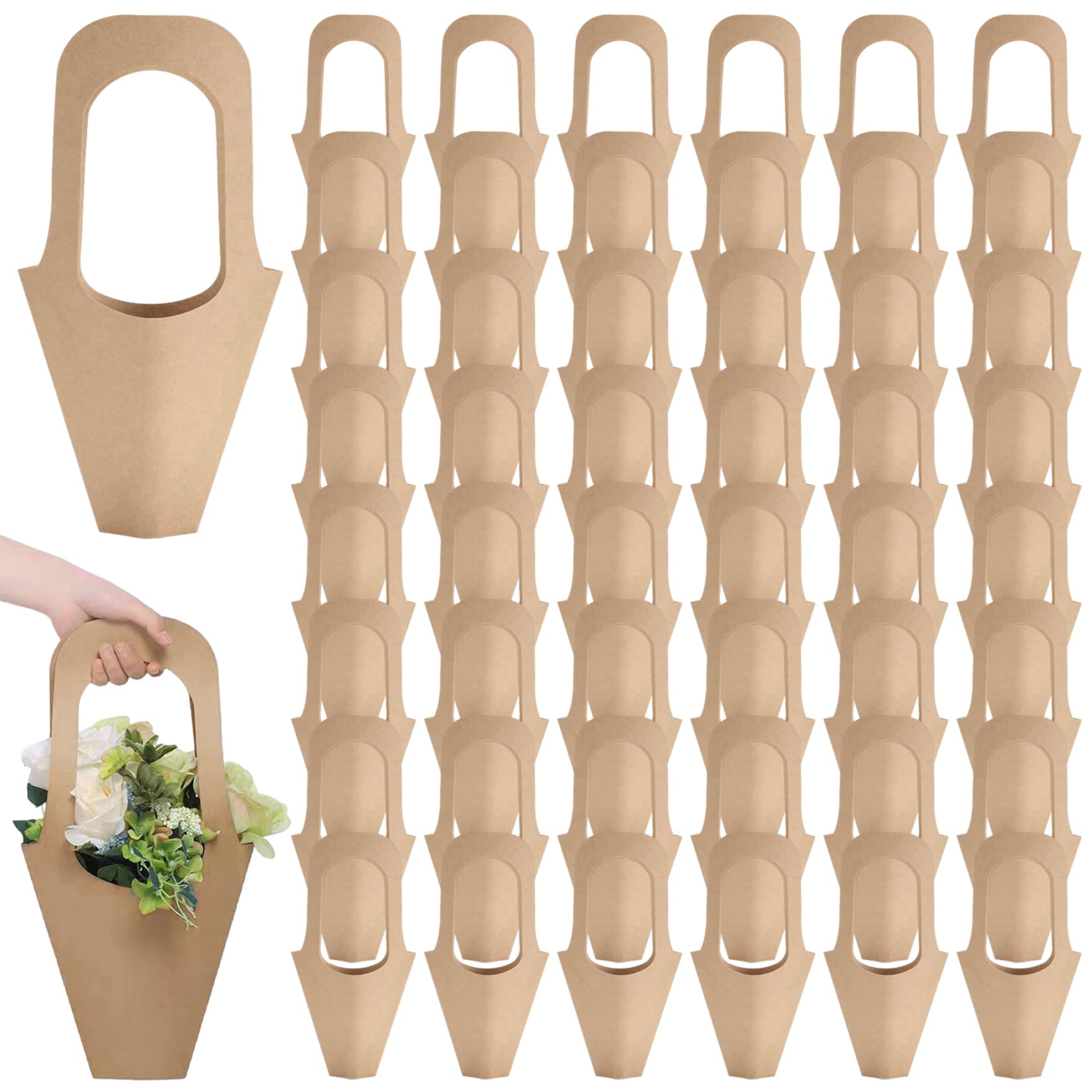 Bolsa de papel para ramo de flores: evita caídas y transporta fácil tus centros de mesa