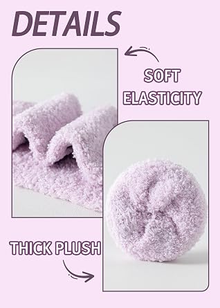 Fluffy Fuzzy Sock, Plush Sleeping Slipper Socks for Women