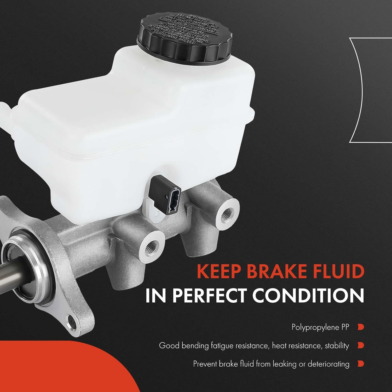 A-Premium Brake Master Cylinder with Reservoir and Sensor Compatible with Nissan Vehicles - Frontier 2005-2010, Xterra 2005-2006, Manual Transmission - Replace# 46010EA260