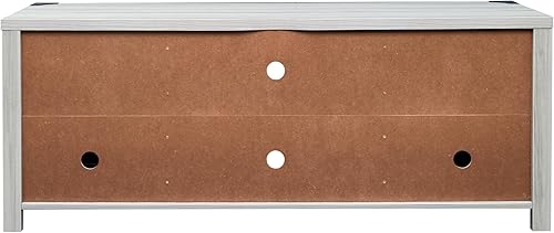 Miniatura 16 de EMMA + OLIVER Troyer - Soporte de TV estilo granero para televisores de hasta 65 pulgadas, color blanco lavado con centro de entretenimiento Roble